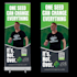 create a retractable banner, rollup, signage, design for you