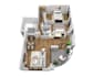 convert a 2d floor plan to 3d floor plan with fast delivery