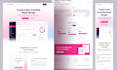 design figma landing page, saas website UI UX design