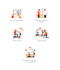 design flat vector illustrations and icons