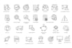 design simple modern custom icon set