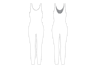 illustrate fashion technical drawing for intimates
