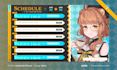design a cute elegant futuristic vtuber stream schedule