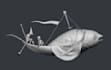 create stylized 3d creature model for 3d printing or games