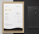 design business card, letterhead, and invoice