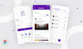 design a premium mobile app UI UX in figma