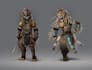 create character art and creature concept art in realistic fantasy style