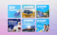 design social media posts, image ads, banners for facebook instagram x linkedin