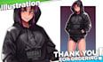 do illustration with anime style sfw or nsfw