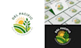 create 3 minimalist logo designs with a free brand identity