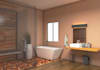 design interior 3d rendering for bathroom