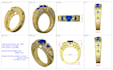 jewelry cad design for 3d printing and rendering