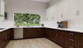 design kitchen interior in 3d and render