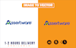 redraw, vectorize, convert logo or graphic to vector