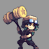 pixel art character animation, pixel art sprite sheets, 2d game assets