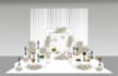 draw a custom wedding backdrop to visualize your decor concept
