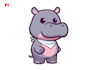 draw simple cute 2d vector cartoon in multiple emotions