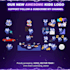 design flat cute animal vector illustrations for stickers, keychains and pins