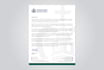 design a professional letterhead in ms word