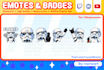 create custom twitch emotes, kick, youtube, discord emoji, and sub badges