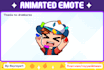 create custom twitch emotes animated GIF for twitch, discord, kick