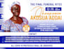 design world class obituary, funeral program in 6hrs