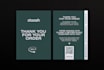 design a modern amazon thank you card, package insert