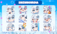 draw chibi twitch animated emotes, sticker, panels, sub badges, vtuber