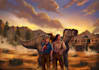 paint a character illustration in a fantasy world