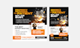 do modern social media post, banner and cover designs