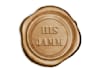 design embossed logo, text and artwork seal stamp
