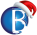 add santa hat or cap on your logo with snow