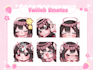 draw emotes, chibi emotes, twitch emotes, animated emotes, vtuber for stream