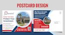 do postcard design or direct mail eddm postcard in 24 hours
