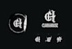 design logo clothing brand using strong monogram initial style include copyright