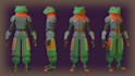 create low poly 3d character models with a rig and animation