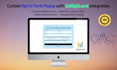 design newsletter popup form, opt in form or custom wp forms