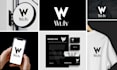 create 3 minimalist logo designs with a free brand identity
