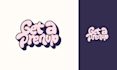 design custom typography logo with playful hand lettering