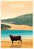 design a top level vintage travel poster
