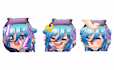 draw twitch emotes badge and animated for twitch, kick, discord, vtuber