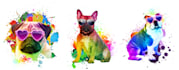 custom watercolor graphic tshirt design