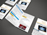 design company profile, trifold brochure, bifold flyer, pamphlet, print, digital