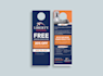 do door hanger design for cleaning, real estate, roofing, solar, lawn care