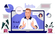 create 2d flat modern illustrations