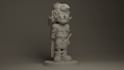 sculpt a 3d character for printing