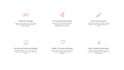 design simple modern custom icon set