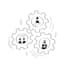 create an vector flat illustration people corporate art