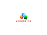 do minimalist modern geometric, polygonal logo design with branding