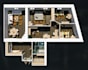 do architecture floor plan into 2d and 3d design